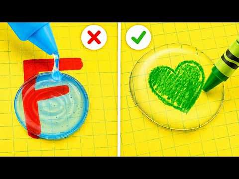 Good vs Bad School Supplies ✏️ Genius DIY Challenge by 123 GO! LIKE