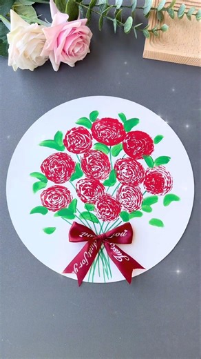 How To Make Plastic Bag Painting Hack 🌹 | Easy Rose Bouquet Art Tutorial 🎨 | Best Waste Craft Idea