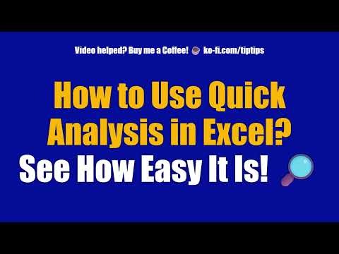 How to Use Quick Analysis in Excel? See How Easy It Is! 🔎