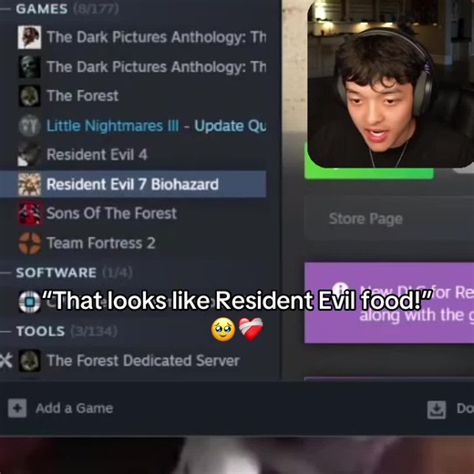 Finally played Resident Evil.. ❤️‍🩹 #fyp #jasontheween #residentevil | resident evil food