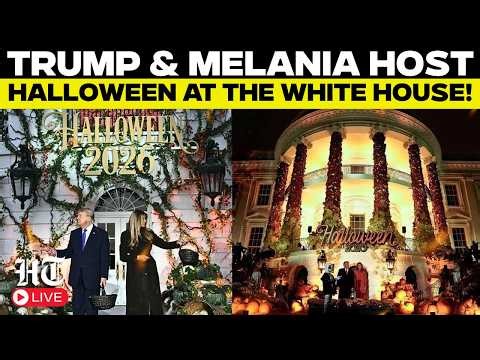 LIVE: Donald Trump and First Lady Melania Host Halloween Celebration At The White House