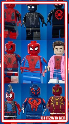 All 9 LEGO Spider-Man Skins in Fortnite 🕷️