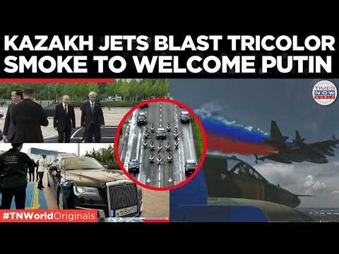 PUTIN IN ASTANA: Thunderous Jet Flypast & Guard of Honor Welcomes Vladimir Putin in Kazakhstan