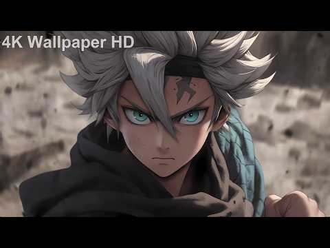 Asta Battle Ready Close-Up ⚔️🔥👁️ | Anime Live Wallpaper 4K Ultra HD