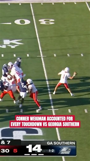 Conner Weigman Scored All 6 Houston Touchdowns 🔥