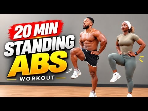 🔥 20 MIN STANDING ABS WORKOUT | NO EQUIPMENT
