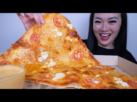 GIANT PIZZA (ASMR EATING SOUNDS) LIGHT WHISPERS | SAS-ASMR