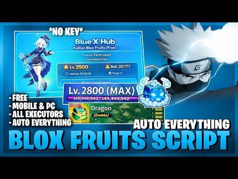 Blox Fruits Script — NO KEY, Auto Everything, Auto Farm, Fruit Sniper, Max Level (BEST)