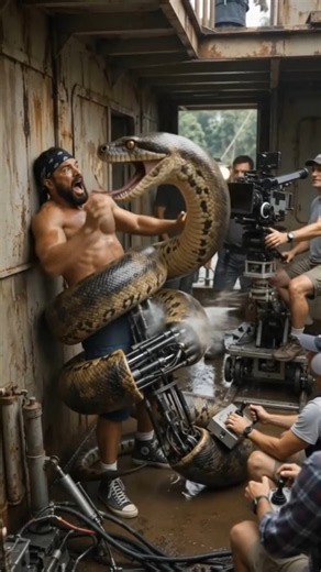 Anaconda BTS: Giant Snake Practical Effects #Anaconda #BTS #PracticalEffects