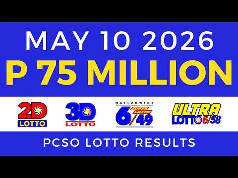 Lotto Result Today 9PM May 10 2026 PCSO
