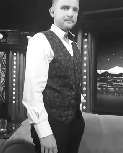 Zákulisí - Libor Bouček a režisér Jaroslav Fuit, B&W - Show Jana Krause 4. 4. 2018