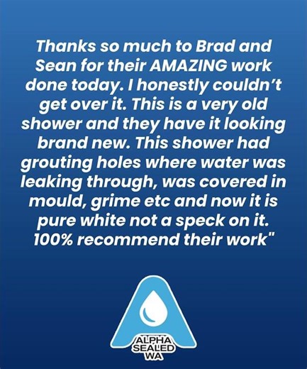 Leaking Shower Repairs in Perth - Before & After Photos | Alpha Sealed WA