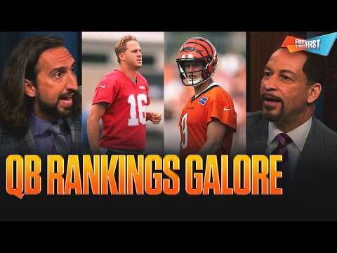 Jared Goff ranked highest QB from NFC North at No. 33, Joe Burrow is NOT on HOF trajectory 👀 FTF