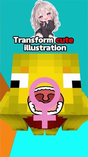女の子に大変身！？【マイクラ・まいぜんシスターズ】 #minecraft #animation #マイクラアニメ