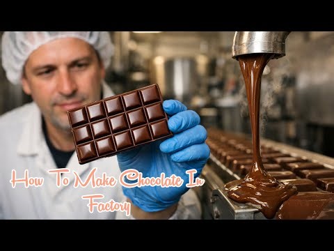 How Chocolate Is Made in Modern Factories | From Cocoa Bean to Chocolate Bar