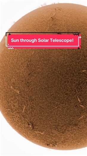 The Sun through Solar Telescope! #SolarTelescope #Sun #Saturn #Astronomy #Telescope