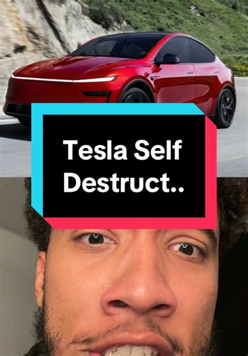 Tesla added a self destruct feature.. #carterpcs #tech #tesla #ev | tesla