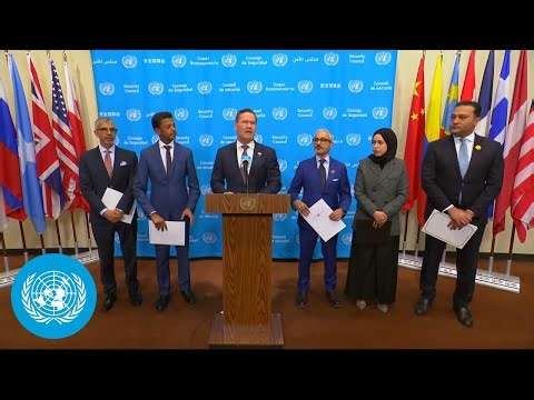 Strait of Hormuz Draft Resolution - Joint Media Stakeout | United Nations