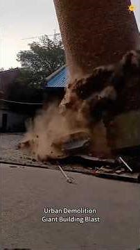 Precision Explosions Bring Down Massive Structures #demolition #powerplant