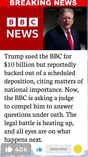 TRUMP vs. BBC: $10 BILLION LAWSUIT TAKES A SHOCKING TURN! ⚖️