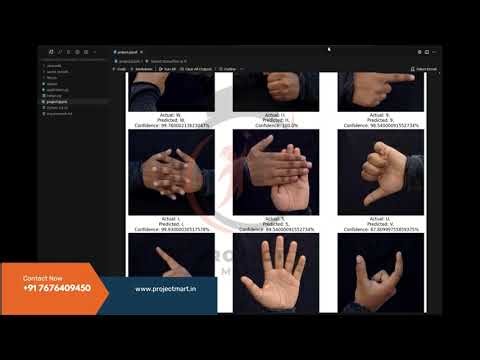 Indian Sign Language Recognition using Deep Learning | AI/ML Project | TensorFlow & Python