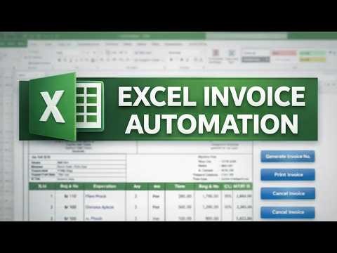 Fully Automated Invoice in Excel l Excel Tutorial | Part 1