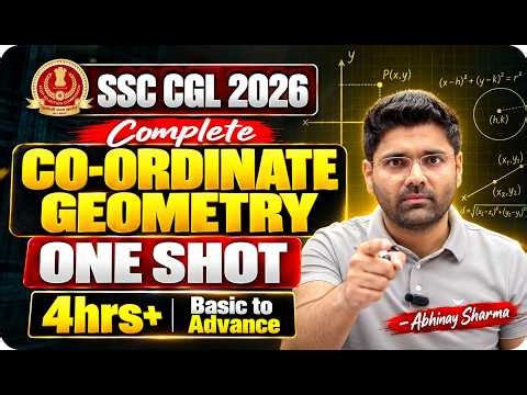 Complete Coordinate Geometry ONE SHOT 🔥 | Basic to Advance | SSC CGL 2026 | Maths by Abhinay Sharma