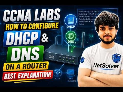 🔥 CCNA Labs | Configure DHCP, DNS and HTTP on Cisco Router Step-by-Step | Packet Tracer Lab