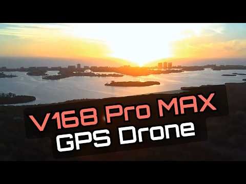 V168 Pro MAX GPS Drone 4K EIS Unboxing Setup and Long Range Flight Test