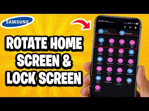 Galaxy Phones How to Rotate Home Screen and Lock Screen (Landscape or Portrait)