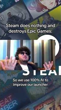 Steam does nothing and destroys Epic Games 😭 #steam #epicgames #pcgaming #skit
