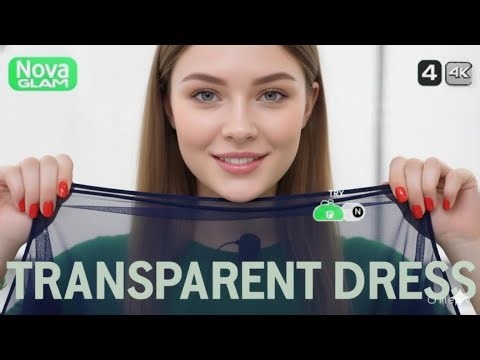 4K Sheer Try-On Haul Lingerie | Transparent Micro Bikini & See-through Styles 