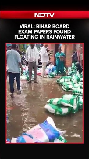 Bihar Board Exam Papers Found Floating in Rainwater, Video Sparks Massive Row