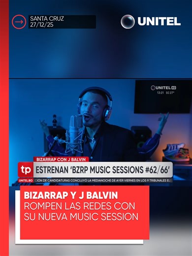 Nueva Music Sessions de Bizarrap y J Balvin