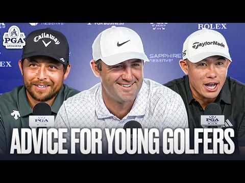 Scottie Scheffler, Xander Schauffele & Collin Morikawa's Advice for Young Golfers | PGA Championship