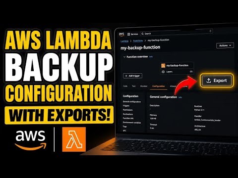 How to backup AWS Lambda configuration with infrastructure exports - Complete Guide
