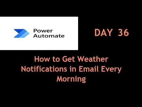 How to Get Daily Weather Forecast in Email using Power Automate #powerautomate #flow #powerplatform