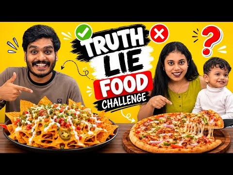 TRUTH OR LIE FOOD CHALLENGE | PRAVEEN MRUDULA 😍