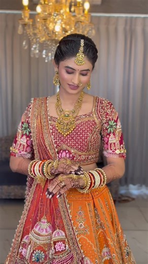 Rich & Royal Makeover | BRIDE -STUDIO on Instagram: "Timeless beauty for a traditional bride ✨ Soft glam, flawless skin, and graceful details that celebrate tradition with elegance. #TraditionalBride #BridalMakeup #FlawlessBride #BridalGlow #IndianBride ClassicBridalLook WeddingMakeup BridalBeauty TraditionalWedding BridalGlam MakeupArtist BridalMUA BrideToBe WeddingLook DesiBride"