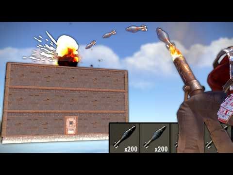 Using the NEW MORTAR to RAID an ARMORED CLAN BASE in Rust!