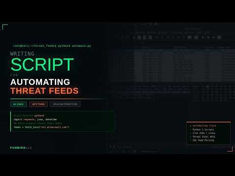 Writing a Python Script to Automate Threat Feeds on Linux | SOC Analyst Lab