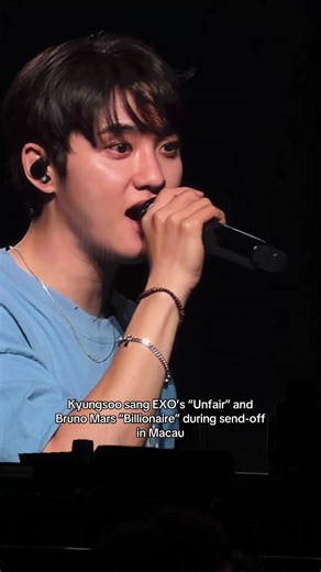 Kyungsoo Sings EXO's 'Unfair' & Bruno Mars' 'Billionaire' in Macau