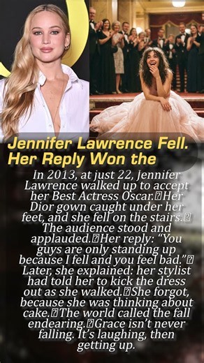 Jennifer Lawrence Oscar Fall What She Said Next