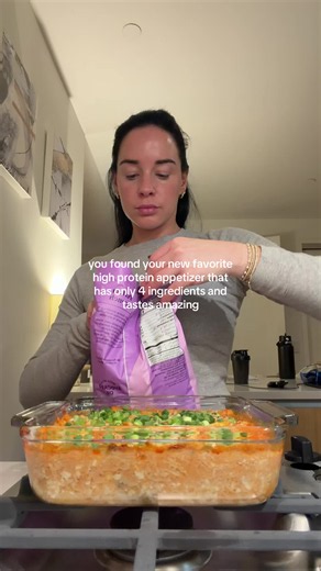 Buffalo Chicken Dip High Protein Recipe (4 Ingredients)