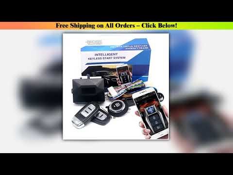 Universal Car Alarm Auto Start Stop System Remote Control Engine Ignition Autostart Kit Keyless