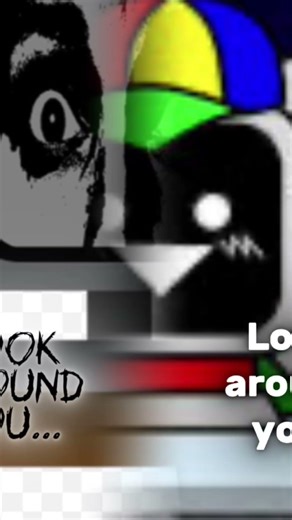 night time Mr fun computer and Mr fun computer horror