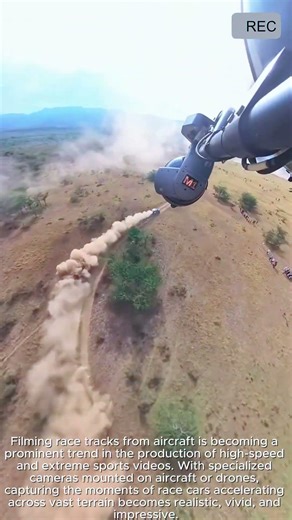 Racing Filming by Aircraft #video #viral #creative #technology #machine