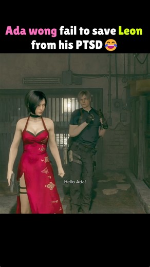 Ada tried to make Leon back to normal😂 #residentevil #shorts #residentevil4