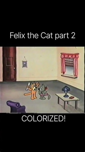 👀🔥Felix the Cat colorized. Part 2 #classiccartoon #cartoon #animation
