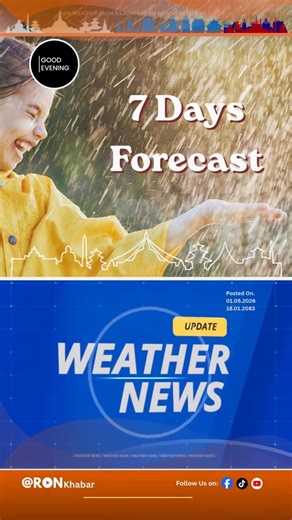 Nepal Weather Alert: Moderate to Heavy Rain Forecast for 7 Days Across All Regions